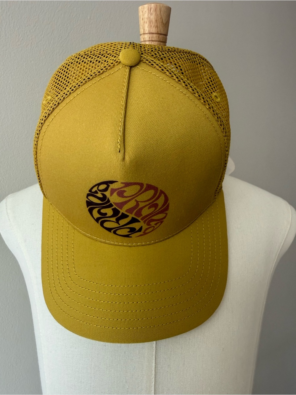 Prana Mustard Yellow Mesh Trucker Hat